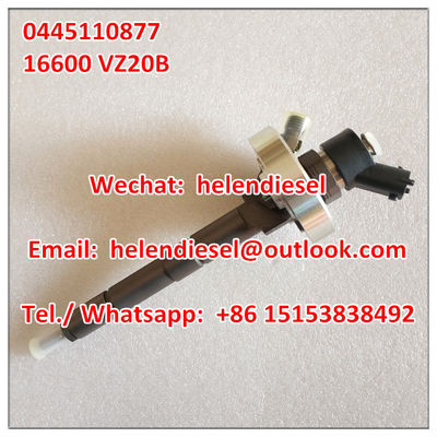 China Echter und neuer -Injektor 0445110877, 0 445 110 877, 0445110877, 16600 VZ20B, 16600-VZ20B, Vorlage 16600VZ20B fournisseur