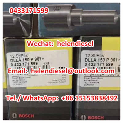 China Echte nagelneue -Einspritzdüse 0433171599, 0 433 171 599, DLLA150P901, DLLA150P901+, -Vorlage fournisseur