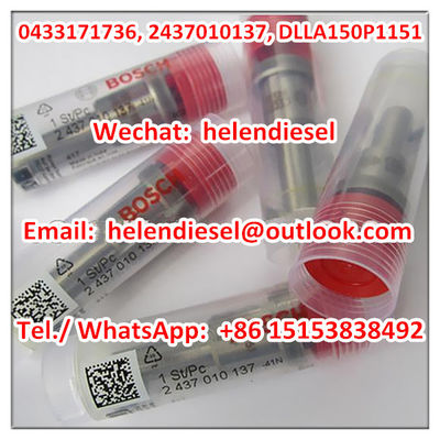 China Echte nagelneue -Einspritzdüse 2437010137, 2 437 010 137,0433171736, DLLA150P1151, -Vorlage fournisseur