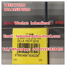 China Echte nagelneue BOSCH-Einspritzdüse 0433172210, 0 433 172 210, DLLA153P2210, DLLA 153 P 2210, Bosch ursprünglich fournisseur