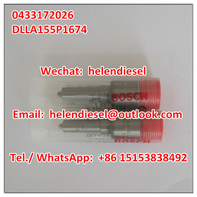 China Echte und neue -Einspritzdüse 0433172026, 0 433 172 026, DLLA155P1674, DLLA 155 P 1674,  ursprünglich fournisseur