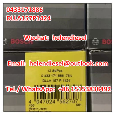 China Echte und neue -Einspritzdüse 0433171886, 0 433 171 886, DLLA157P1424, DLLA 157 P 1424,  ursprünglich fournisseur