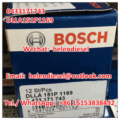 China Echte und neue -Einspritzdüse 0433171743, 0 433 171 743, DLLA151P1169, DLLA 151P 1169,  ursprünglich fournisseur