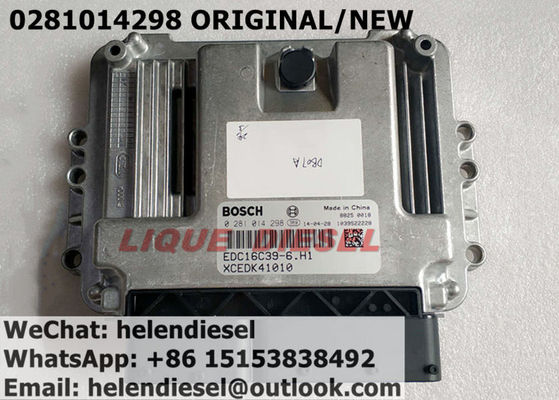 China Neuer ursprünglicher  ECU 0281014298/0 281 014 Steuergerät mit 298 Maschinen EDC16C39-6.H1/XCEDK41010 fournisseur