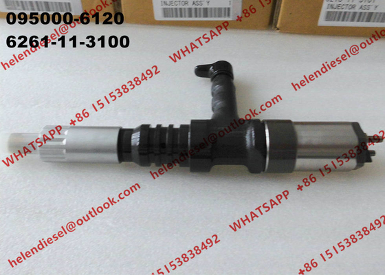 China Kraftstoffeinspritzdüse 095000-6120/095000-612#, KOMATSU-Injektor 6261-11-3100, 6261113100 echt und nagelneu fournisseur