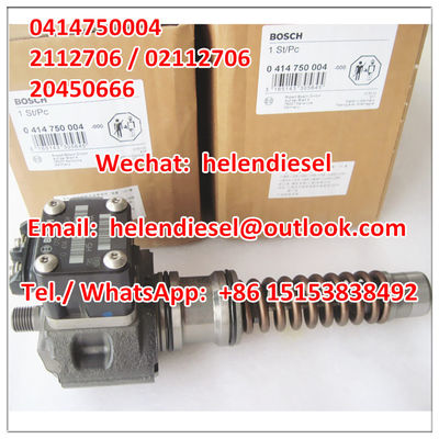 Echte neue -Einheits-Pumpe 0414750004, 0 414 750 004, KHD 2112706, 02112706, 20450666, 2045 0666, DEUTZ - fournisseur