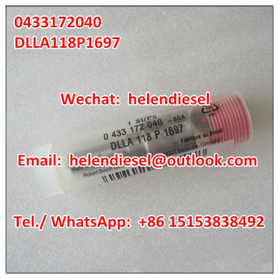 Echte nagelneue -Einspritzdüse 0433172040, 0 433 172 040, DLLA118P1697, DLLA 118 P 1697,  ursprünglich fournisseur