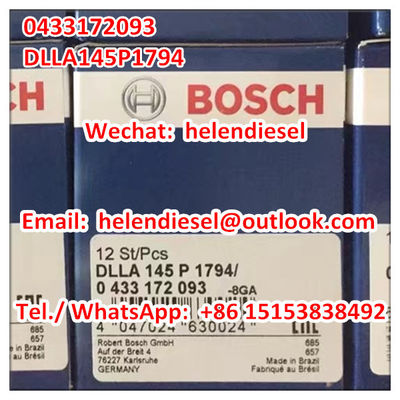 Echte nagelneue -Einspritzdüse 0433172093, 0 433 172 093, DLLA145P1794, DLLA 145 P 1794,  ursprünglich fournisseur