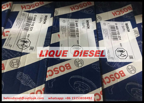 0 echte Kraftstoffeinspritzdüse  445 110 231 0445110231 für Chevrolet 93342272, MWM 940704640034, VW 2P0 130 201, 2P0130201 fournisseur